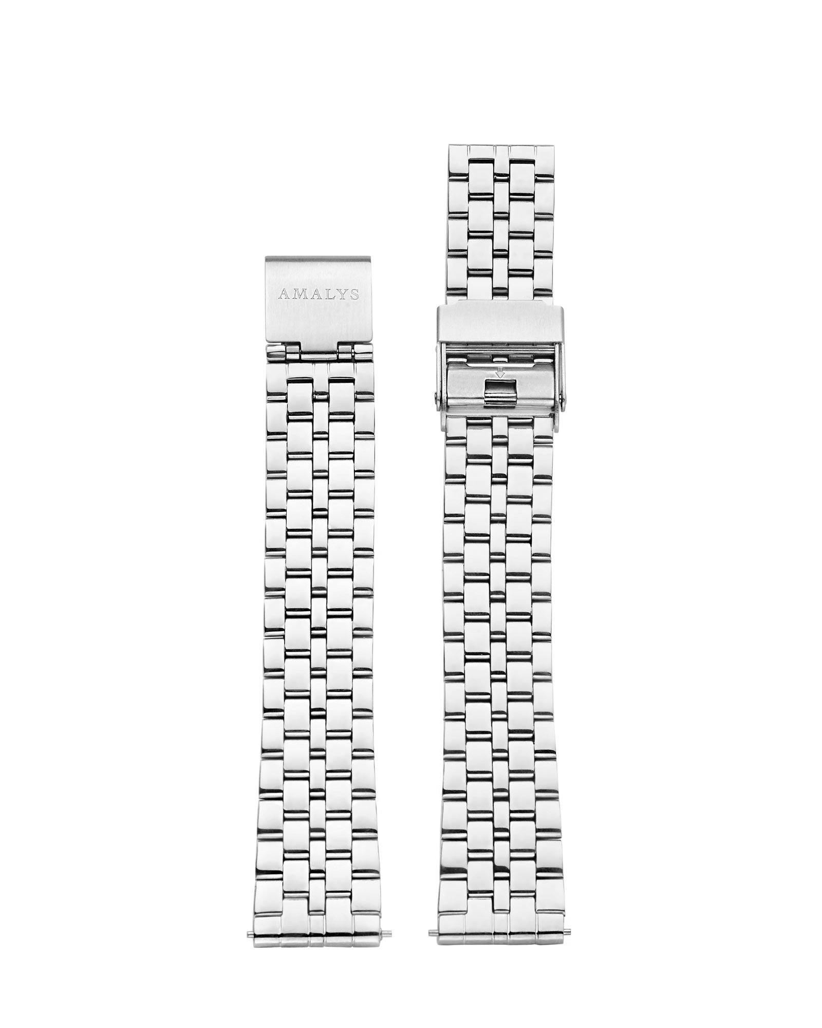 Silver Steel Link Strap / 16mm