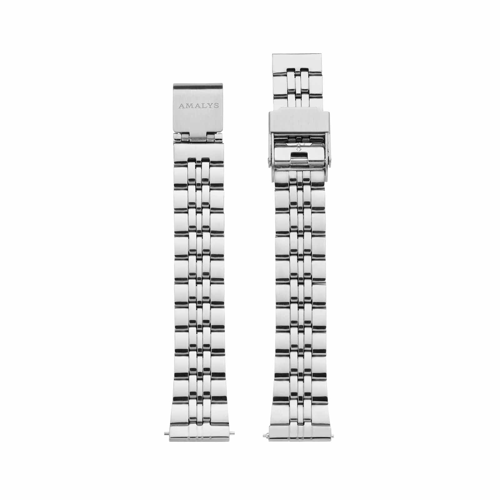 Silver Steel Link Strap / 14mm