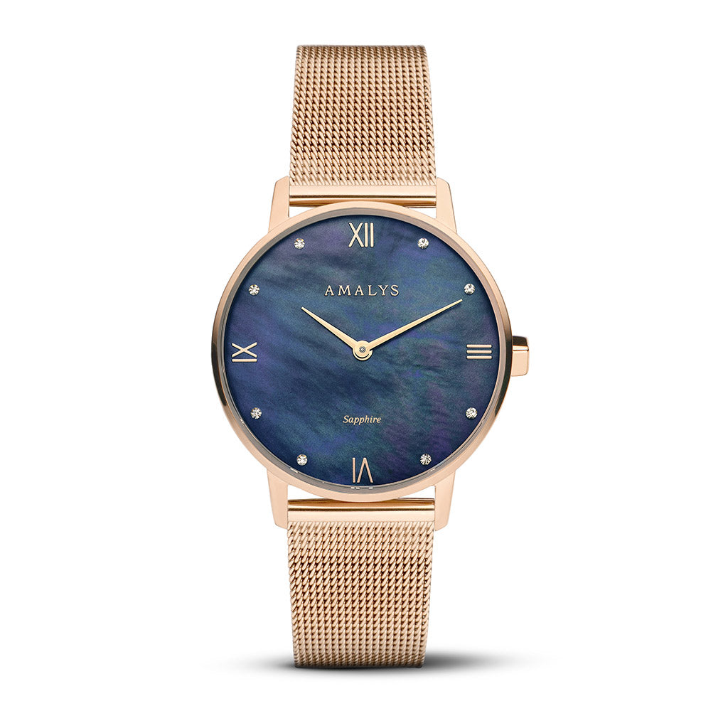 Rose Gold Mesh Strap / 16mm