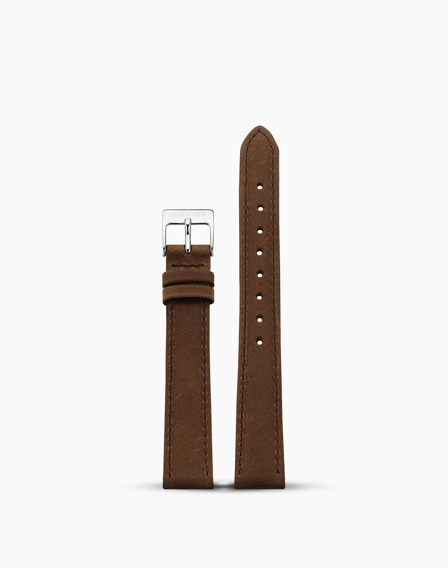 Cuir Brun – 14mm (ezüst)
