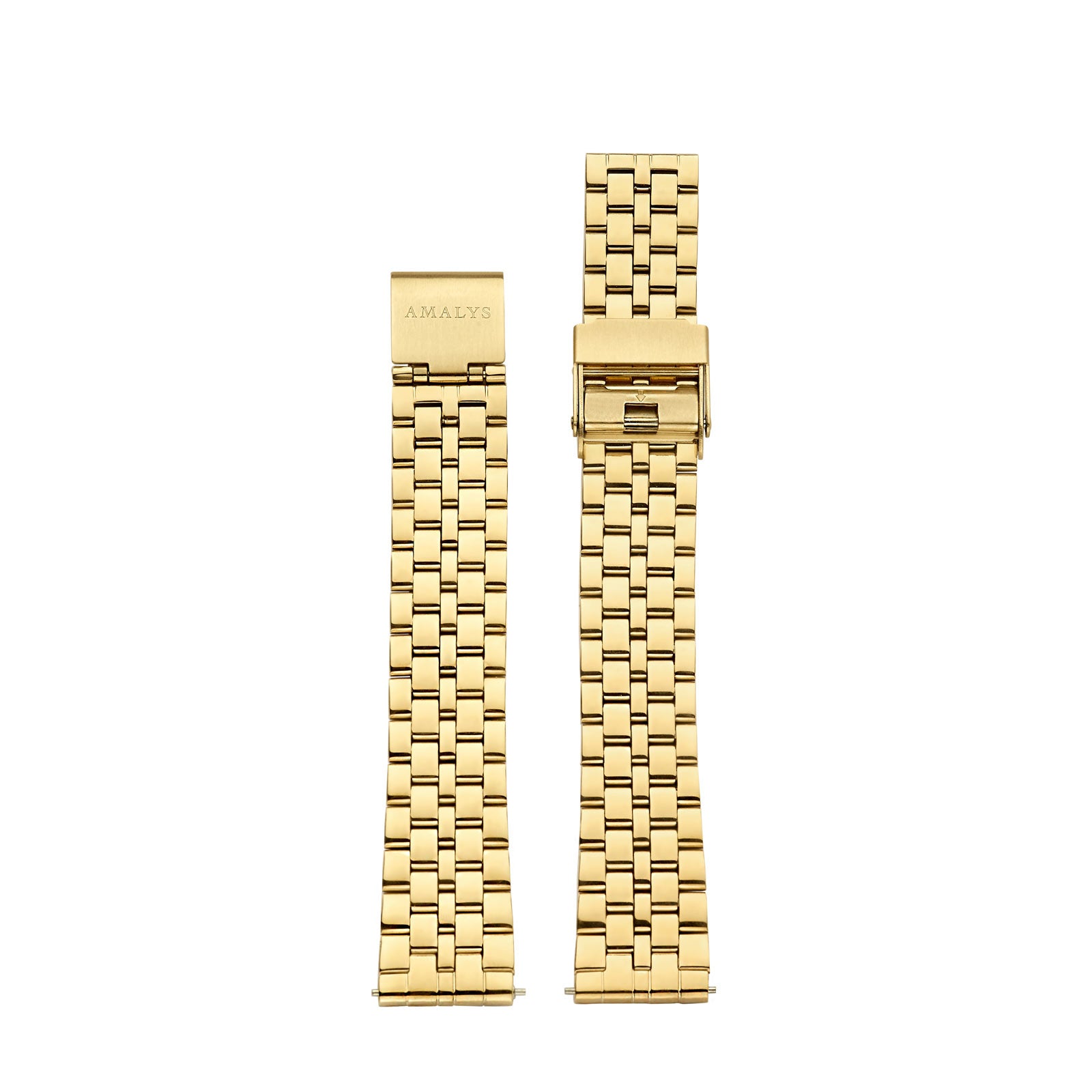 Gold Steel Link Strap / 16mm