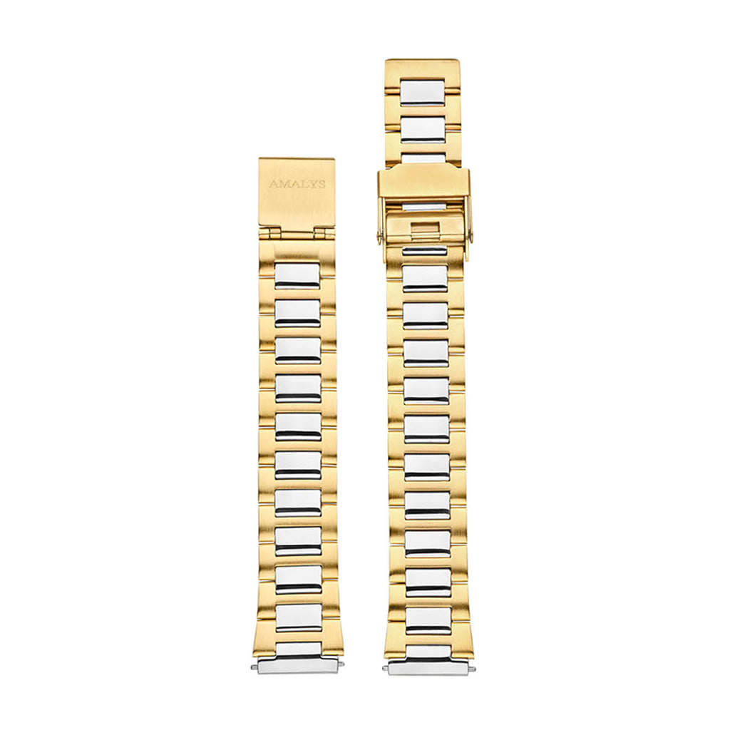 Rose Gold Steel Link Strap / 16mm