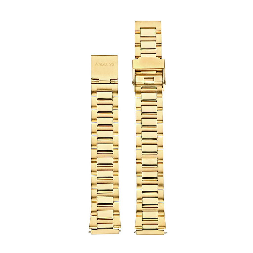 Gold Steel Link Strap / 16mm