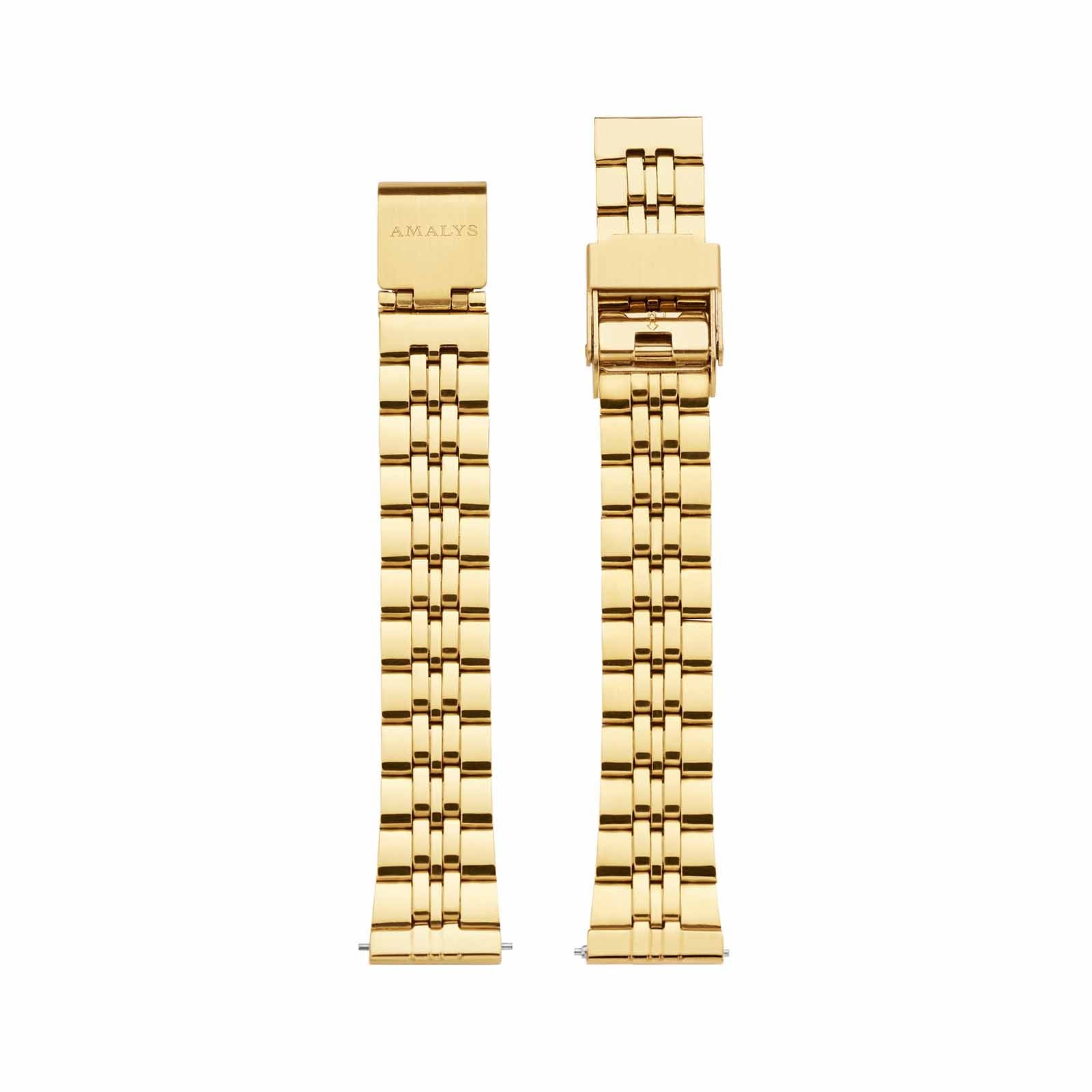 Gold Steel Link Strap / 14mm