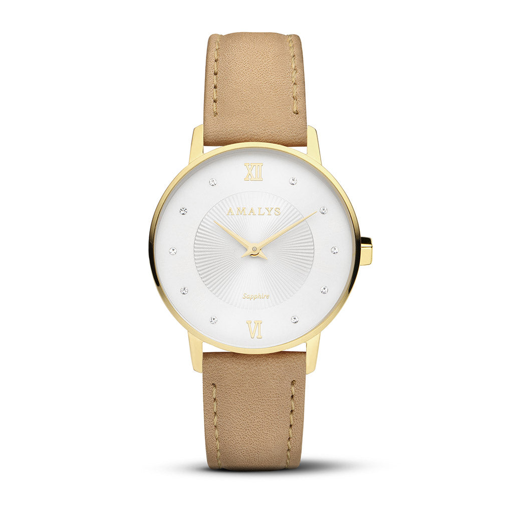 Nude Leather Strap - Rose Gold / 16mm