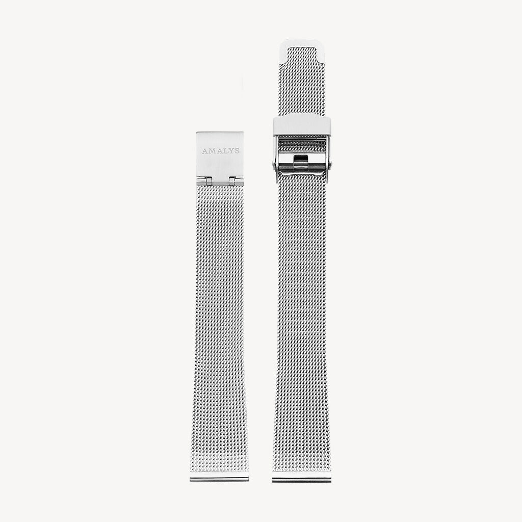 Silver Mesh Strap / 14mm Amalys