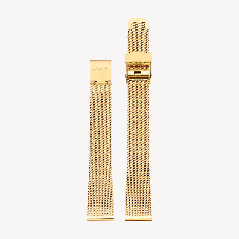 Gold Mesh Strap / 14mm