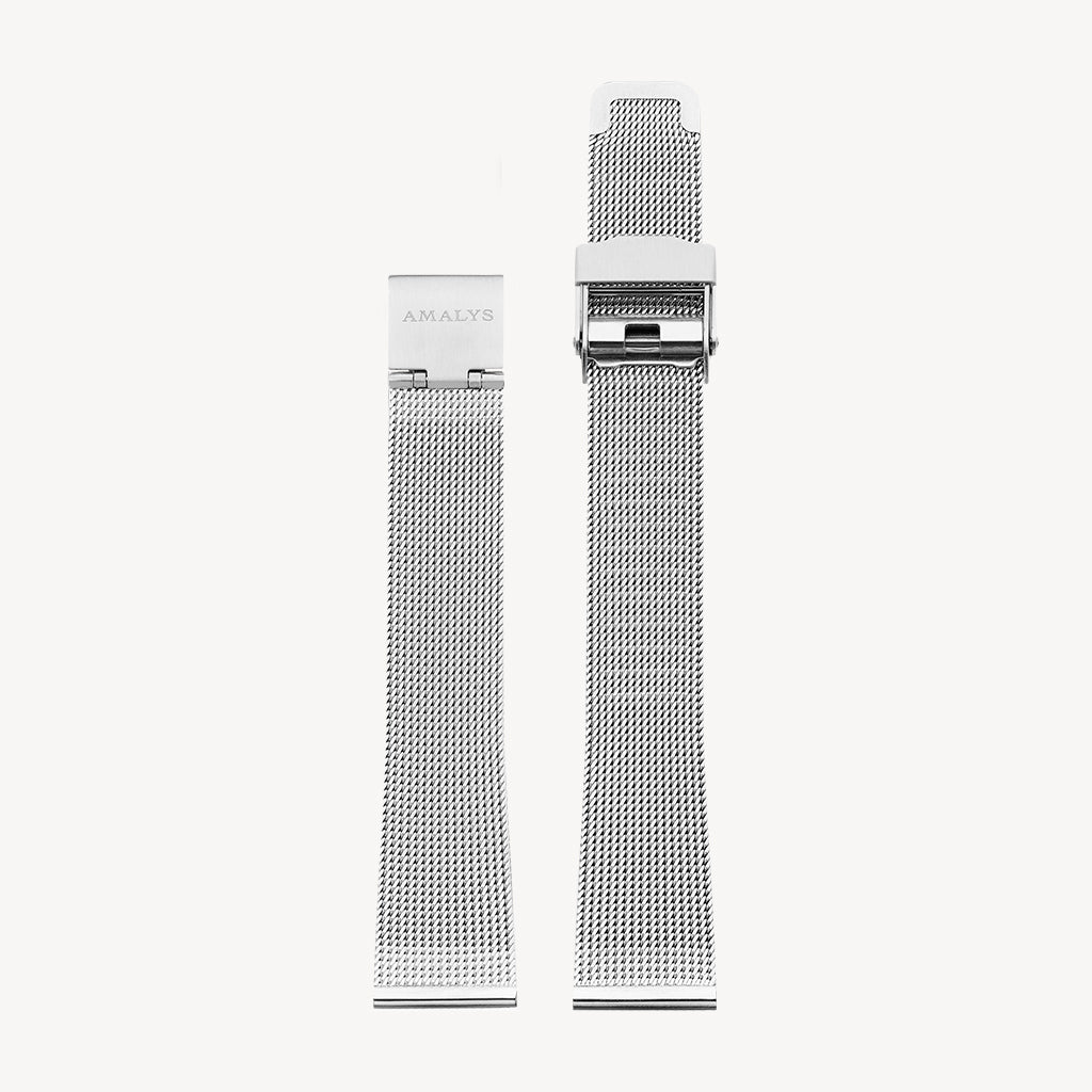 Silver Mesh Strap / 16mm Amalys
