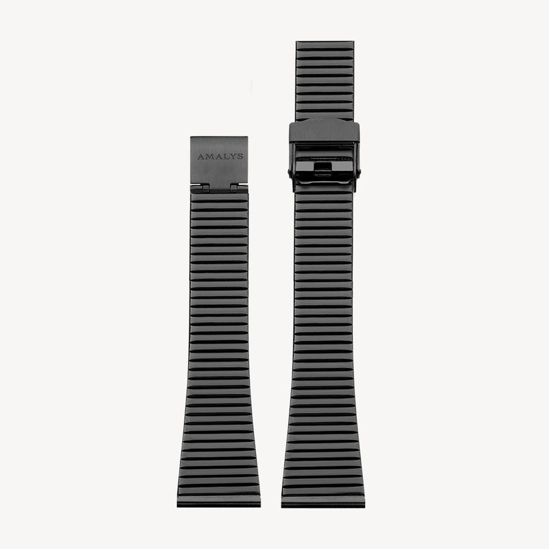 Black Steel Folded Strap / 16mm